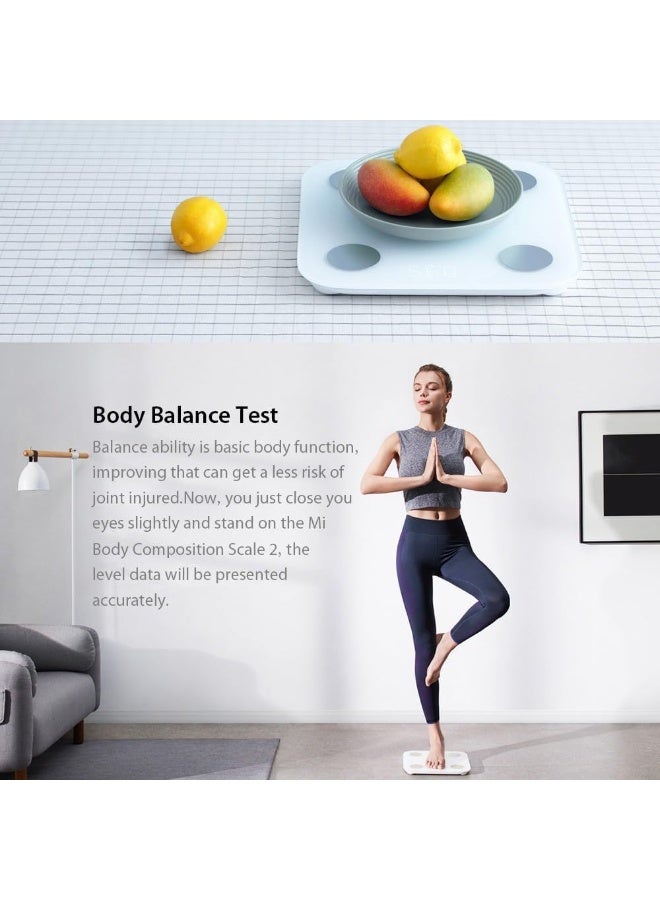 Xiaomi Mi Body Composition Scale - 2 - Smart Digital Weighing Scale with LED Display, Body Fat Analysis, Bluetooth, White - Image 5